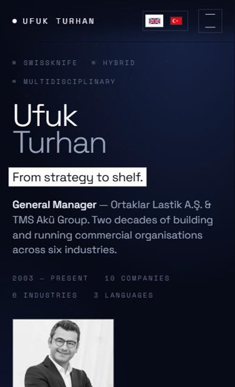 Ufuk Turhan kişisel web sitesi ana sayfası